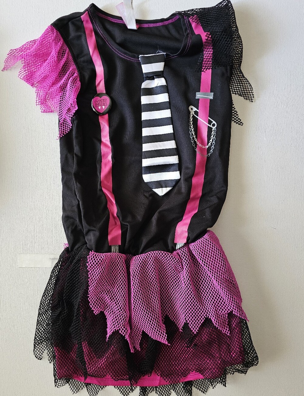 Monster High Fiercesome T-Shirt Dress (Costume Dress only) Child Med 8/10